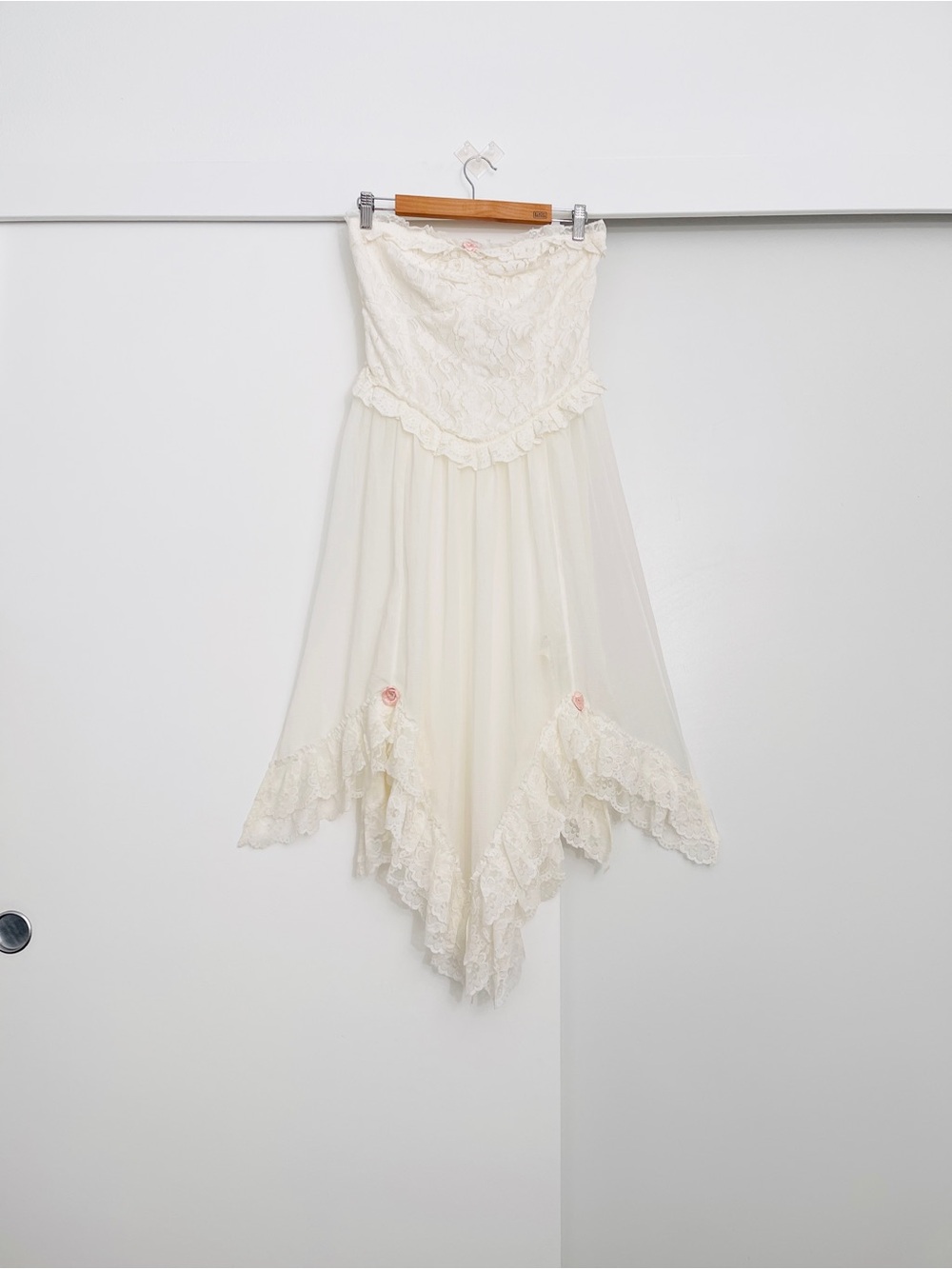 NWT Free People Jocelyn Maxi Lace Strapless Tunic Top Size Medium